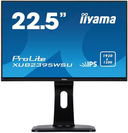 Монитор Iiyama 23" ProLite XU2395WSU-B1 черный IPS LED 4ms 16:9 DVI HDMI M/M матовая 5000000:1 250cd 178гр/178гр 1920x1200 D-Sub DisplayPort FHD USB 4кг
