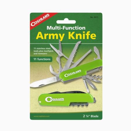 COGHLANS 9511g Многофункциональный туристический нож (11 функций), Зелёный
