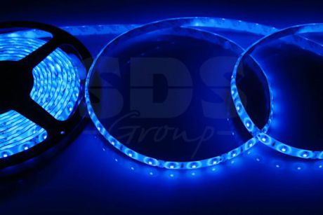 LED лента силикон, 8мм, IP65, SMD 2835, 60 LED/m, 12V, синяя