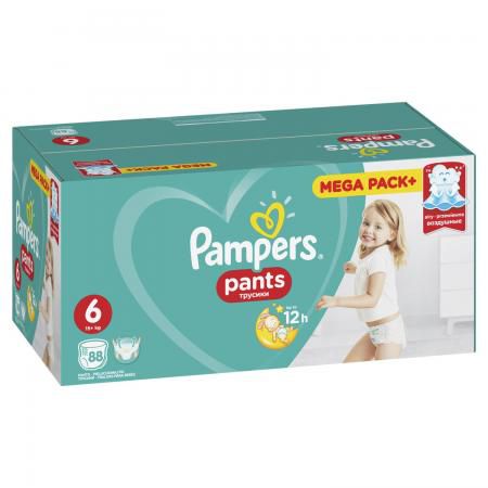 Трусики Pampers Pants 6 (15+ кг) 88 шт