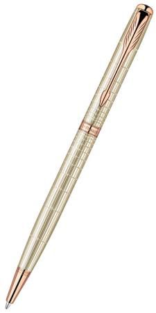 Шариковая ручка Parker SONNET Slim Feminine Silver PGT черный гравировка на корпусе М PARKER-S1859495