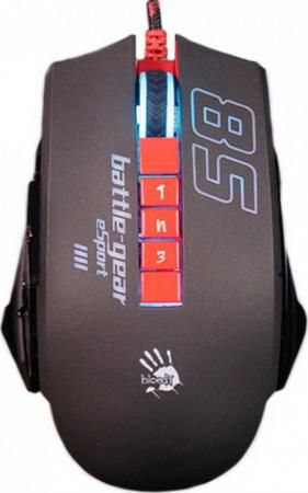 Мышь A4 Bloody P85 Sport черный оптическая (5000dpi) USB2.0 игровая (8but)