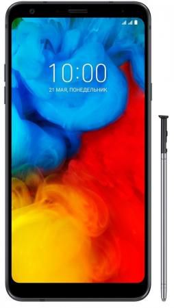 Смартфон LG Q710 Q Stylus+ 64Gb 4Gb черный моноблок 3G 4G 2Sim 6.2" 1080x2160 Android 8.1 16Mpix 802.11abgnac BT GPS GSM900/1800 GSM1900 Ptotect MP3