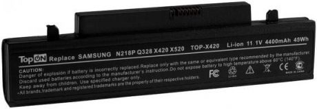 Аккумулятор для ноутбука Samsung N210, N210P, NP-N210, N218, N218P, N220P, N220, NB30, X318, X320, X418, X420, X520, Q330 4400мАч 11.1V TopON TOP-X420