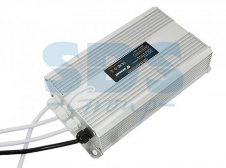 Источник питания тонкий 220V AC/24V DC, 8,33А, 200W с проводами, влагозащищенный (IP67)