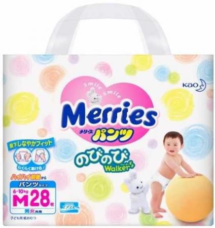 Трусики Merries M (6-10 кг) 28 шт