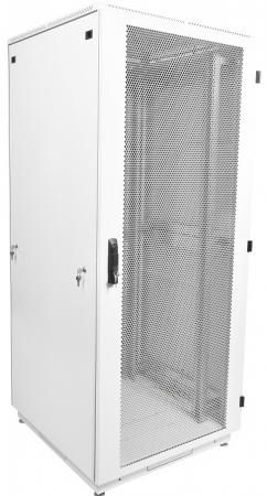 Шкаф телекоммуникационный напольный 42U (600x800) дверь перфорированная (3 места)