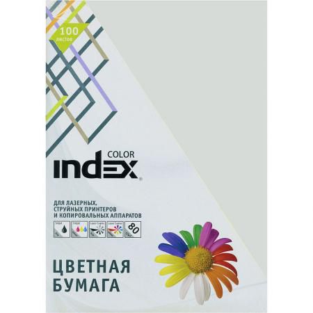 Бумага цветная Index Color, 80гр, А4, светло серый (93), 100л