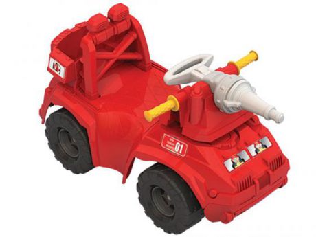 Каталка-машинка Нордпласт Пожарная машина пластик от 1 года красный 431014