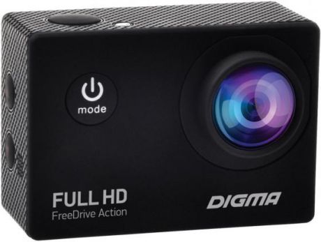 Видеорегистратор Digma FreeDrive Action Full HD черный 1.2Mpix 1080x1920 1080p 120гр.