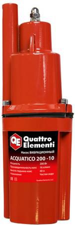 Вибрационный насос QUATTRO ELEMENTI Acquatico 200-10 200Вт 960 л/ч для чистой 40м кабель10м 24кг