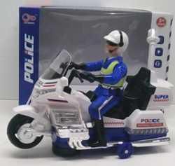 Мотоцикл Shantou Gepai Мотоцикл полиция с фигуркой белый B1607246