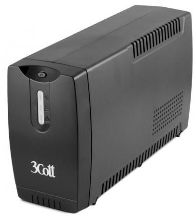 3Cott ИБП 3Cott-850-CNL Connect Line 850VA/510W USB,AVR,RJ11,RJ45 (3 Euro) {0509782}