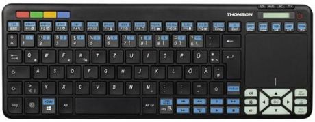 Клавиатура Hama ROC3506 LG механическая черный USB slim Multimedia Touch LED