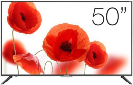 Плазменный телевизор LED 50" Telefunken TF-LED50S60T2SU черный 1920x1080 50 Гц Wi-Fi Smart TV USB VGA RJ-45 Антенный вход Разьем для наушников