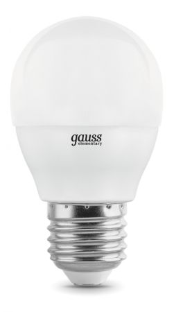 Лампа светодиодная шар Gauss 105102107-D E27 7W 3000K