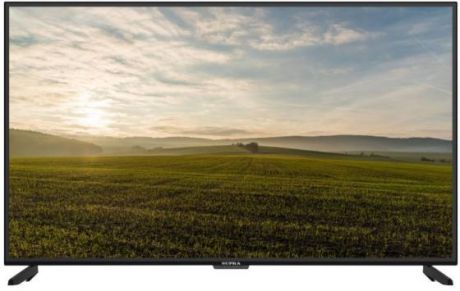 Телевизор ЖК 55'' Supra/ 55'', LED, 4K UHD, DVB-T2/С/S/S2, Smart TV, яркость 330кд/м2, телетекст, 2х10Вт, Ethernet (RJ-45), Wi-Fi, черный