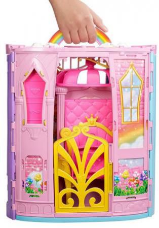 Игровой набор Barbie (Mattel) "Переносной радужный дворец и кукла"