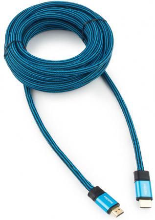 Кабель HDMI 15м Cablexpert CC-G-HDMI01-15M круглый синий