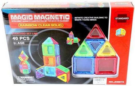 Магнитный конструктор Наша Игрушка Magic magnetic 40 элементов JH6872