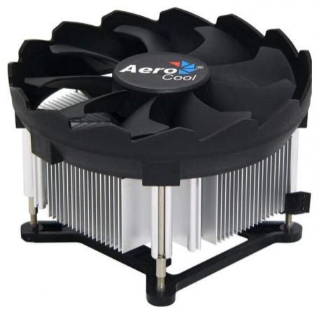 Кулер Aerocool BAS-B9SP , INTEL only, bulk, push pins, 94x94x57mm, TDP 80W, PWM 4-pin, 1000-2300rpm, LGA 1150/1151/1155/1156