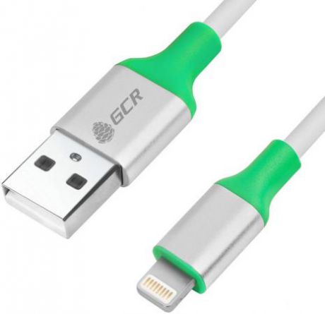 Кабель Lightning Green Connection GCR-50504 круглый серебристый