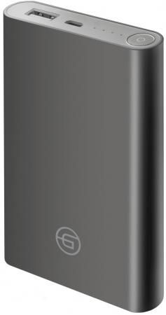 Ginzzu Внешний аккумулятор 8000mAh/5V/2,4A, темно-серый (GB-3908G)