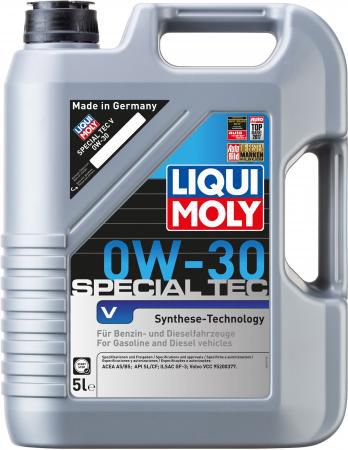 НС-синтетическое моторное масло LiquiMoly Special Tec V 0W30 5 л 2853
