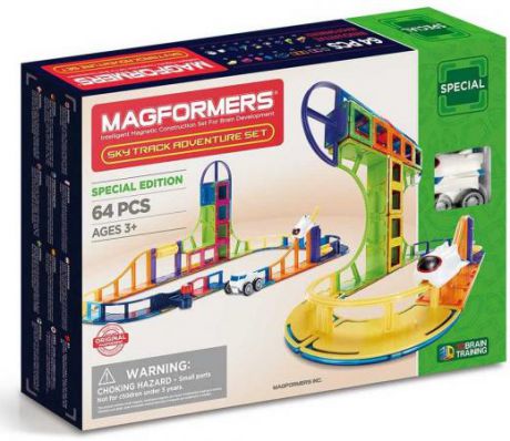 Магнитный конструктор Magformers Sky Track Adventure set 64 элемента 799012