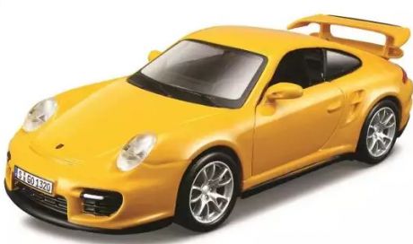 Автомобиль Bburago Porsche 1:32 желтый