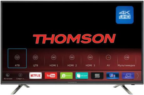 Телевизор LED 43" Thomson T43USM5200 черный 3840x2160 50 Гц Wi-Fi USB HDMI VGA