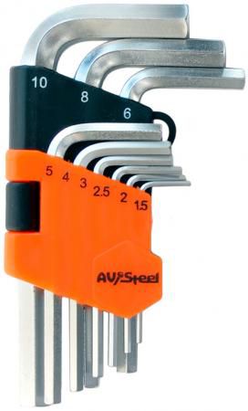 Набор ключей AVSTEEL AV-361109 шестигранных 9 предм.