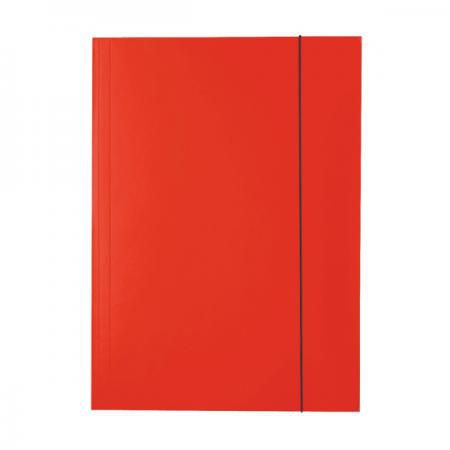 Папка на резинках ESSELTE, ф.А4, лакированный картон (400г/м2), красная 13436