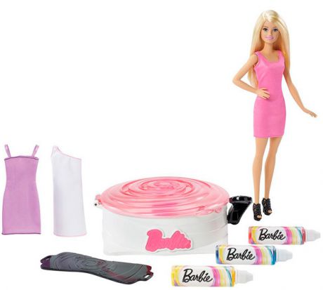 Mattel Mattel Кукла Barbie с набором для создания цветных нарядов