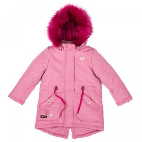 PlayToday PlayToday Куртка парка текстильная для девочек розовая