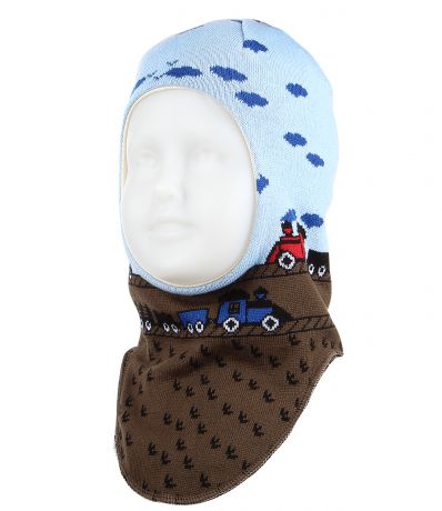 Vilukissa Vilukissa Шапка-шлем Donato зимняя для мальчика (коричнево-голубая)
