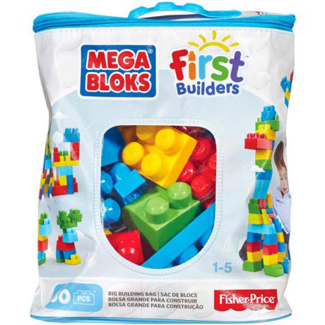 Mattel Конструктор Mega Bloks First Builders 60 деталей