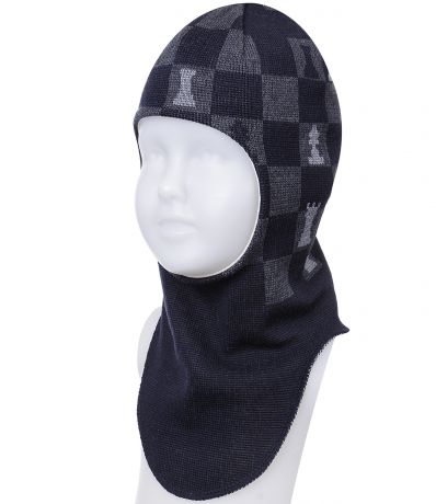 Vilukissa Vilukissa Шапка-шлем Chess зимняя для мальчика (синяя)