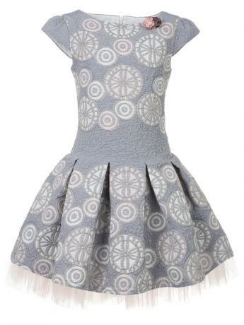 Selina Style Selina Style Нарядное платье с ободком и шпилькой для волос (серое)