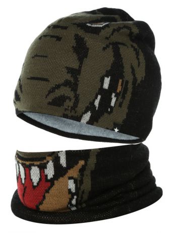 Molo Molo Комплект Kleo шапка и шарф-снуд (черный)