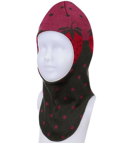 Vilukissa Vilukissa Шапка-шлем Strawberry для девочки (красный/розовый/оливковый)