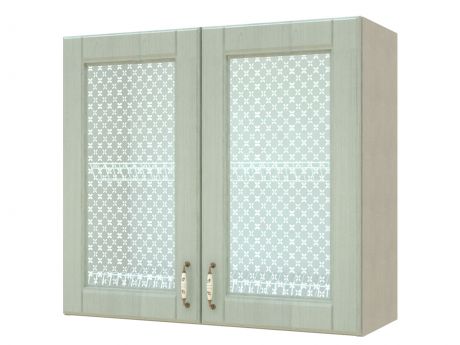 Шкаф-витрина с сушками двухдверный Изабелла 80 см
