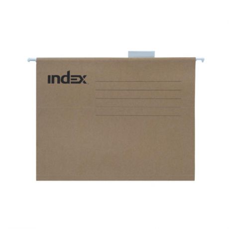 Подвесная папка INDEX, ф. А4, крафт-картон, с табулятором ISF03/A4/KR