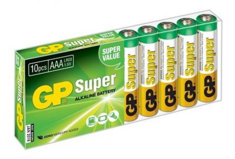 Батарейки GP Super Alkaline AAA 10 шт 24A-B10