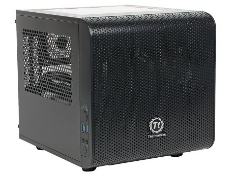 Корпус Thermaltake Core V1 Black w/o PSU CA-1B8-00S1WN-00 mITX, поддержка стандартных ATX БП