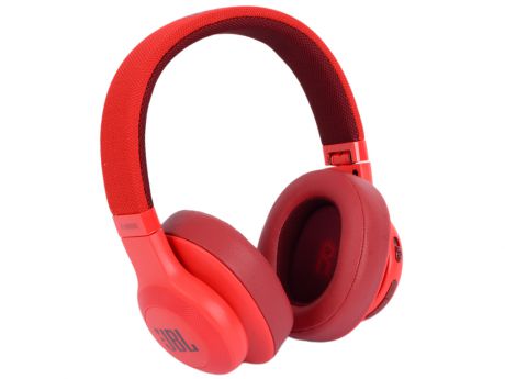 Наушники JBL E55BT Red Беспроводные / Полноразмерные с микрофоном / Красный / 20 Гц - 20 кГц / 96 дБ / Bluetooth, Mini-jack / 3.5 мм