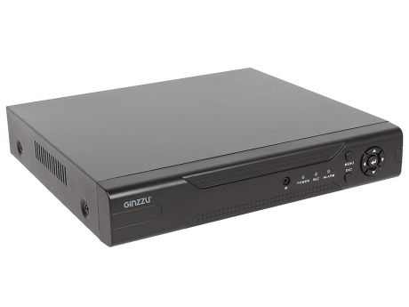 Комплект Видеонаблюдения GINZZU HK-420D 4-канальный 1080N гибридный 3 в 1 видеорегистратор / 1 уличная AHD камера 1.0Mp (ИК подстветка до 20м, металли