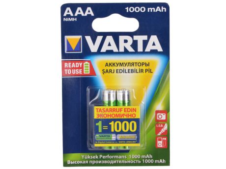 Аккумулятор 1000 мАч Varta Professiona AAA 2 шт