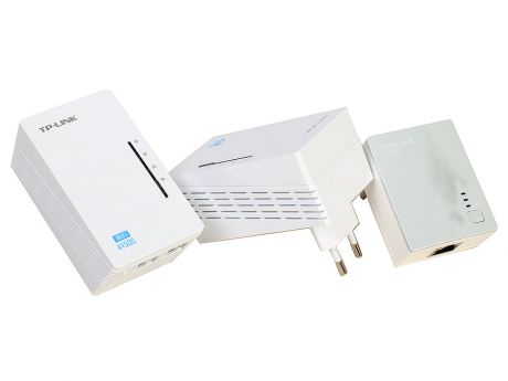 Адаптер TP-Link TL-WPA4220T KIT AV500 Комплект Wi-Fi Powerline адаптеров с 2 портами Ethernet