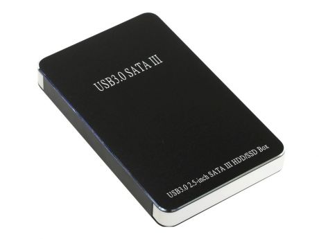 Мобил рек USB3.0 Orient 2567 U3, для 2.5" HDD SATA, алюм.+пластик, черный